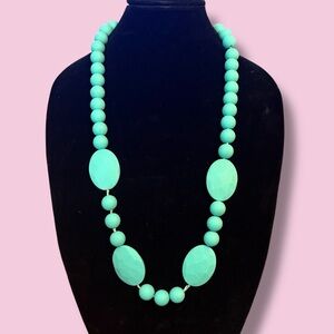 Turquoise chew beads necklace
